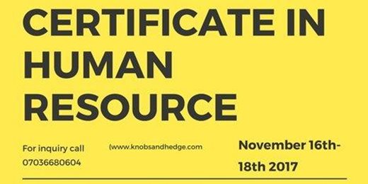 Basic Certificate In Human Resource