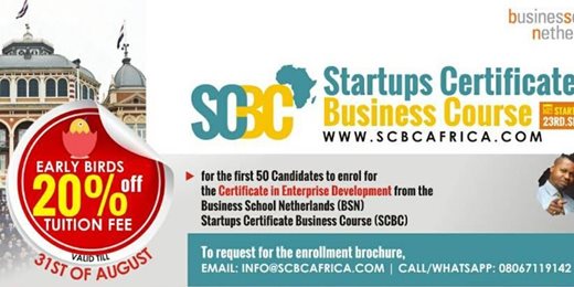 Business School Netherlands: Startups Certificate Business Course (SCBC)