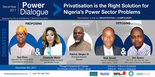 December 2017 Nextier Power Dialogue Privatisation is the Right Solution for Nigeria's Power Sector 