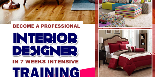 Become A Certified Professional Interior Designer In A 7 Weeks Interior Design Training Programme.