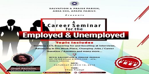 Career Seminar For the Employed & Unemployed