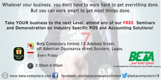 WORKSHOP- Industry Specific POS and Accounting Solutions