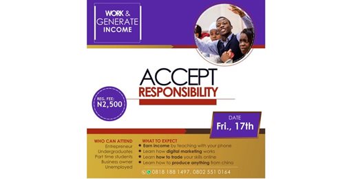 Work And Generate Income