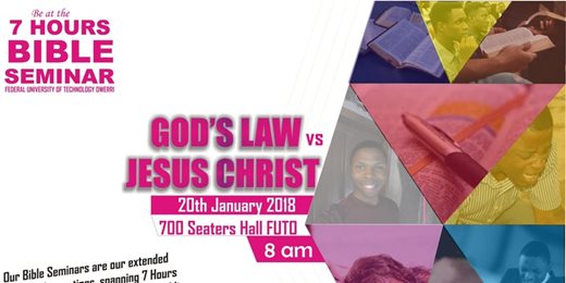 Bible Seminar on The Law of God versus Jesus Christ