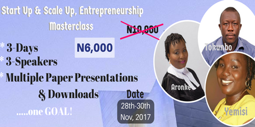 Start Up & Scale Up, Entrepreneurship Masterclass for Event Professionals