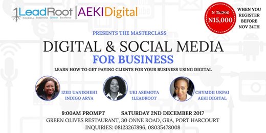 Digital and Social Media for Business MasterClass