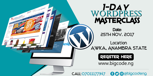 Bigcode 1-Day Wordpress Masterclass