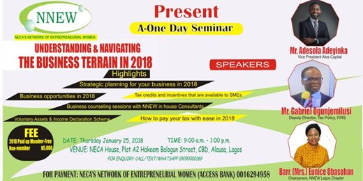 A-One Day Seminar: Understanding & Navigating The Business Terrain In 2018