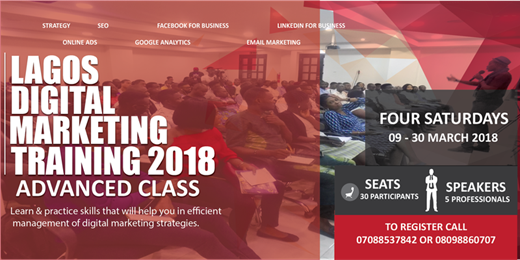 Lagos Digital Marketing Training(Advanced Class)