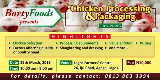 Chicken processing and packaging training