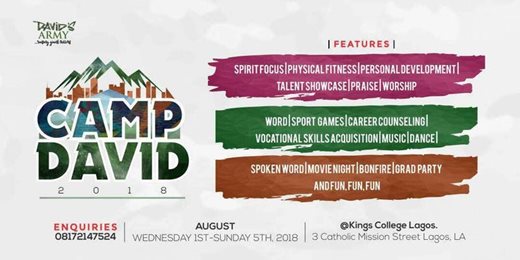 Camp David 2018 Summer Teens Camp