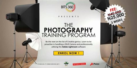 Photography Masterclass In Lagos - N25, 000.