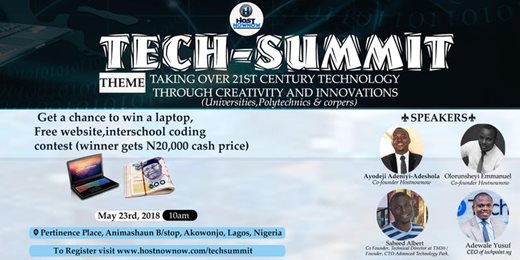 Tech Summit(Taking Over 21st Century Through Creativity And Innovations)