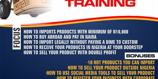 Mini Importation Business Training in Lagos