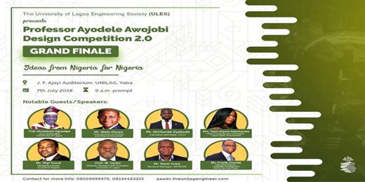 PROFESSOR AYODELE AWOJOBI DESIGN COMPETITION