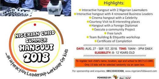 Nigerian Child Summer Hangout