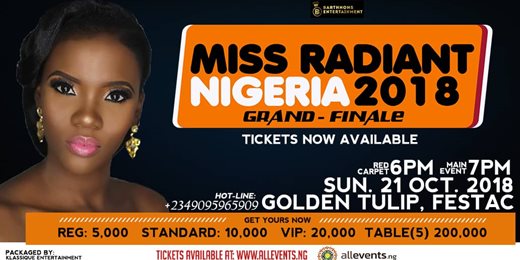 Miss Radiant Nigeria 2018