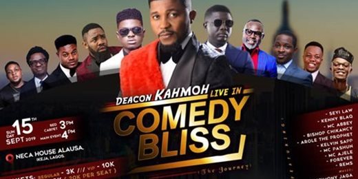 Deacon Kahmoh live in comedy bliss
